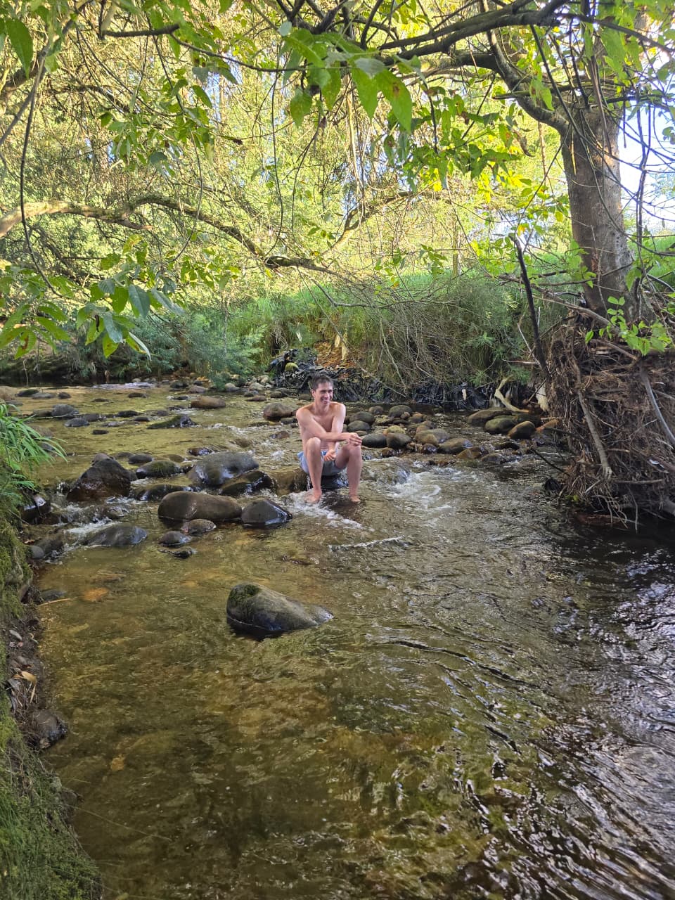 El río de la finca